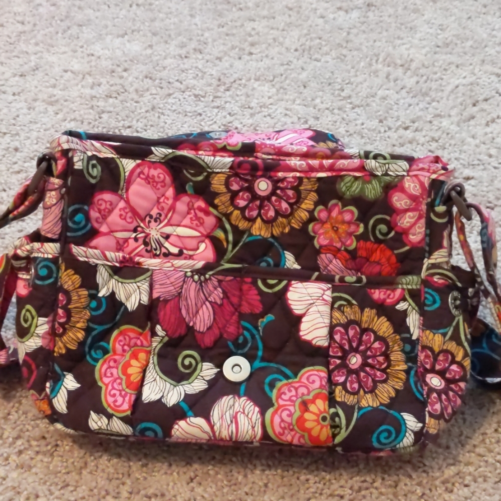 Vera Bradley Mod Floral Pink (RETIRED) Purse - Picture 4 of 8
